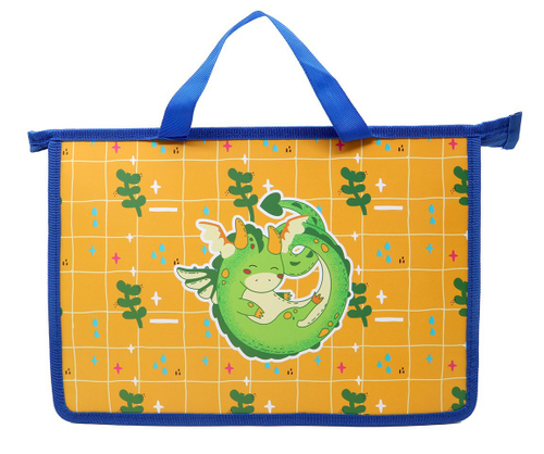 Папка для труда с ручками ПандаРог Дракоша А4, 33,5x23x10 см, пластик