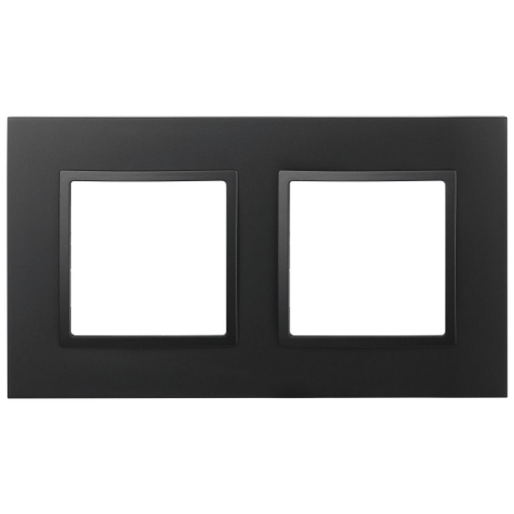 Рамка для розеток и выключателей ЭРА Elegance 14-5012-05 Classic, на 2 поста, антрацит