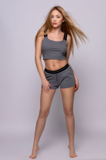 Женский домашний комплект Peggy (Размер: S) (Цвет: серый)