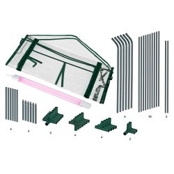 Теплица ЭРА FITO-House-medium со светильником в комплекте 1800х900х900 мм 2 отсека