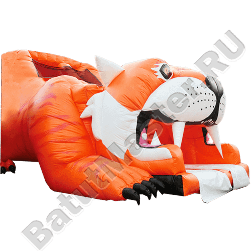 Детский надувной батут-горка "Тигр"