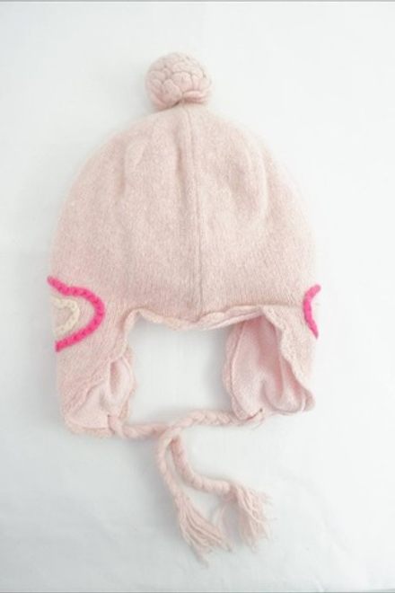 Шапка H&M розовая с вышивкой