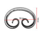 кованый элемент вензель 190х130