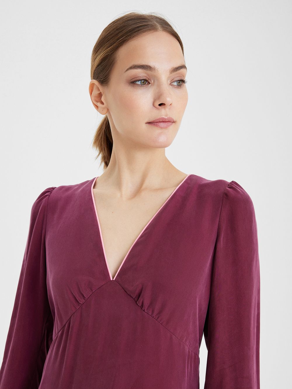 Платье ГРЭЙС бордового цвета