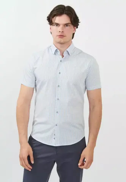 Рубашка с коротким рукавом GROSTYLE TRENDY Slim Fit