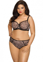 Бюстгальтер Stella хищной расцветки с плотными чашками (Размер: 65I) (Цвет: леопард)