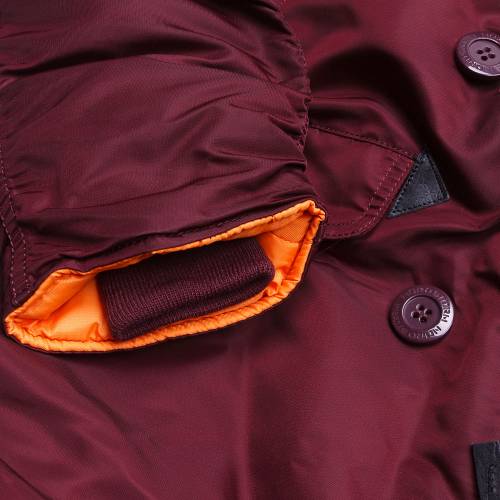 Куртка Аляска  N-3B Husky (бордовая - maroon)