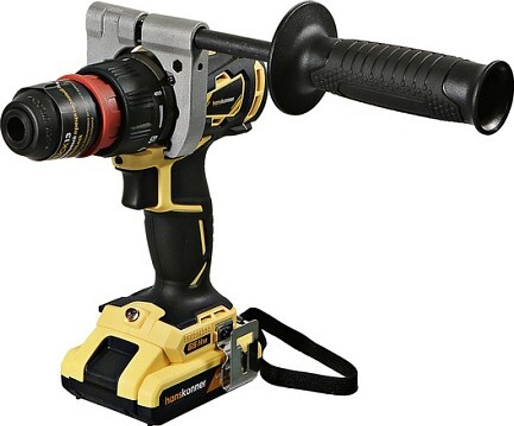 Дрель-шуруповерт аккумуляторная HANSKONNER HCD1865BLC HCD1865BLС