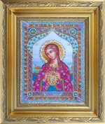 Принт-И25 Ткань с нанесенной авторской схемой Богородица Помощница в родах (+инструкция)