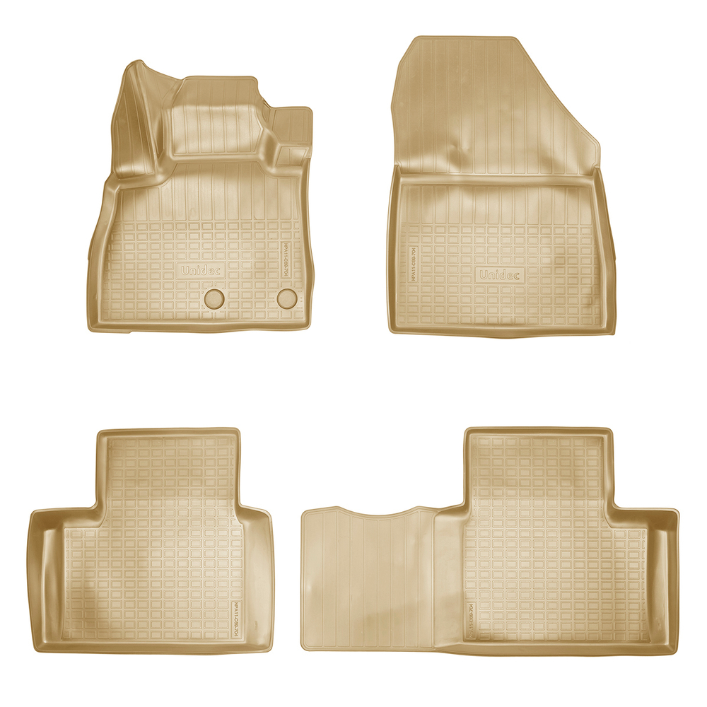 Ковры в салон Norplast/Unidec для Renault Scenic IV (2016-), Бежевый, 1,2 ряд, арт.NPA11-C69-704-1-B