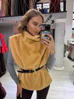 Манишка меховая манго