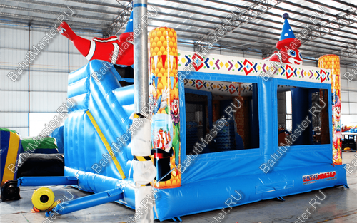 Коммерческий надувной батут "Рыбка-клоун" 5*5*5 м