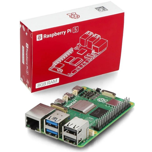 Микрокомпьютер Raspberry Pi 5 8GB, ARM, GLAN, Wi-Fi, Bluetooth