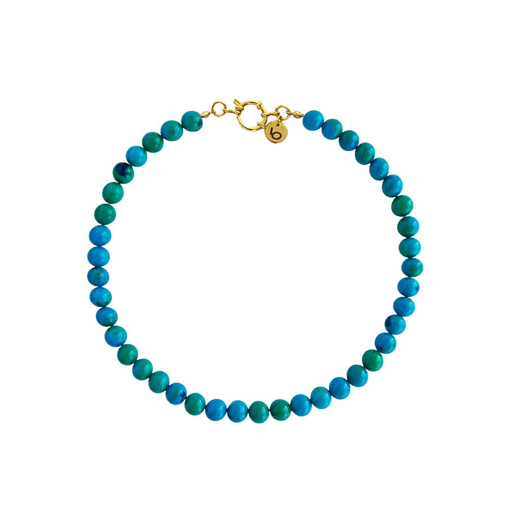 Колье Wind из бусин камня