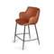 Полубарный стул Sofia, терракотовая экокожа Soft-Touch