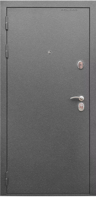 Входная дверь в квартиру Порошковое напыление Серебро/Ламинат - 412
