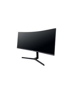 IRBIS NOBLEVIEW 34'' LED Monitor Curved 3440x1440, 21:9, VA, 400 cd/m2, 4000:1, 3ms, HDMI, DP USB-C(65W) USB-Ax2 USB-B Audio output 165Hz Tilt Height Swivel внешн. бп VESA Black 3y (China)