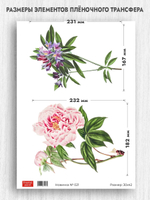 Трансфер для декупажа переводной рисунок для поверхностей новинка 021