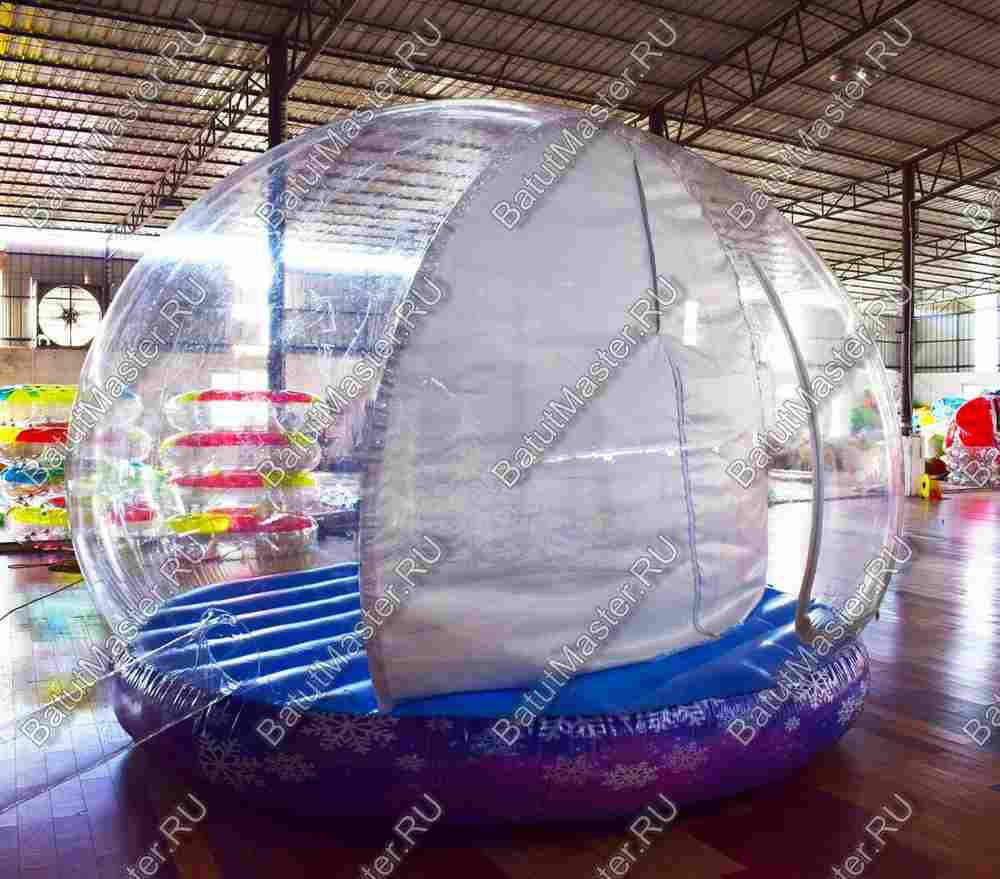 Надувная прозрачная сфера для декораций "Шоу-шар", 4*4*3 м