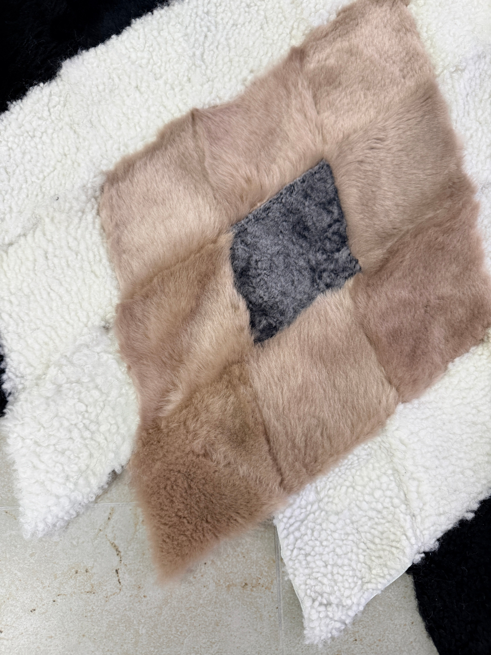 Меховой Коврик прикроватный накидка на кресло из овчины