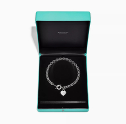 Колье из серебра с бриллиантом, Tiffany💝 с сердцем, return to T&CO✨exclusive✨