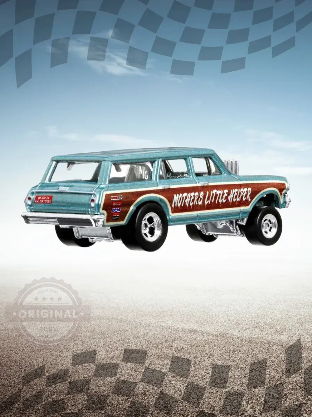 Машинка Хот Вилс Премиум 64 Chevy Nova Gasser FPY86 HCK21