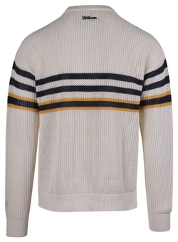 Мужская теннисная кофта Wilson Bercy Knit Crew - Бежевый