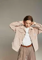 Куртка Called a Garment Corduroy work Светло-бежевая