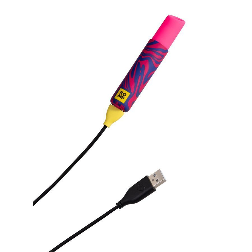 Вибростимулятор клитора ROMP Lipstick с Pleasure Air, 10,5 см