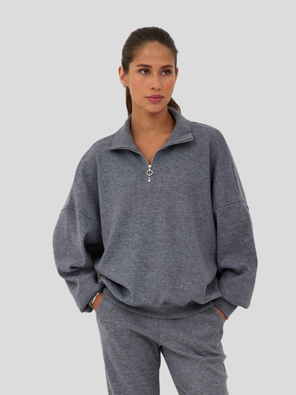Джемпер Delon Ribbed Grey