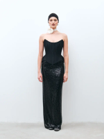 Чёрный корсет с бочками