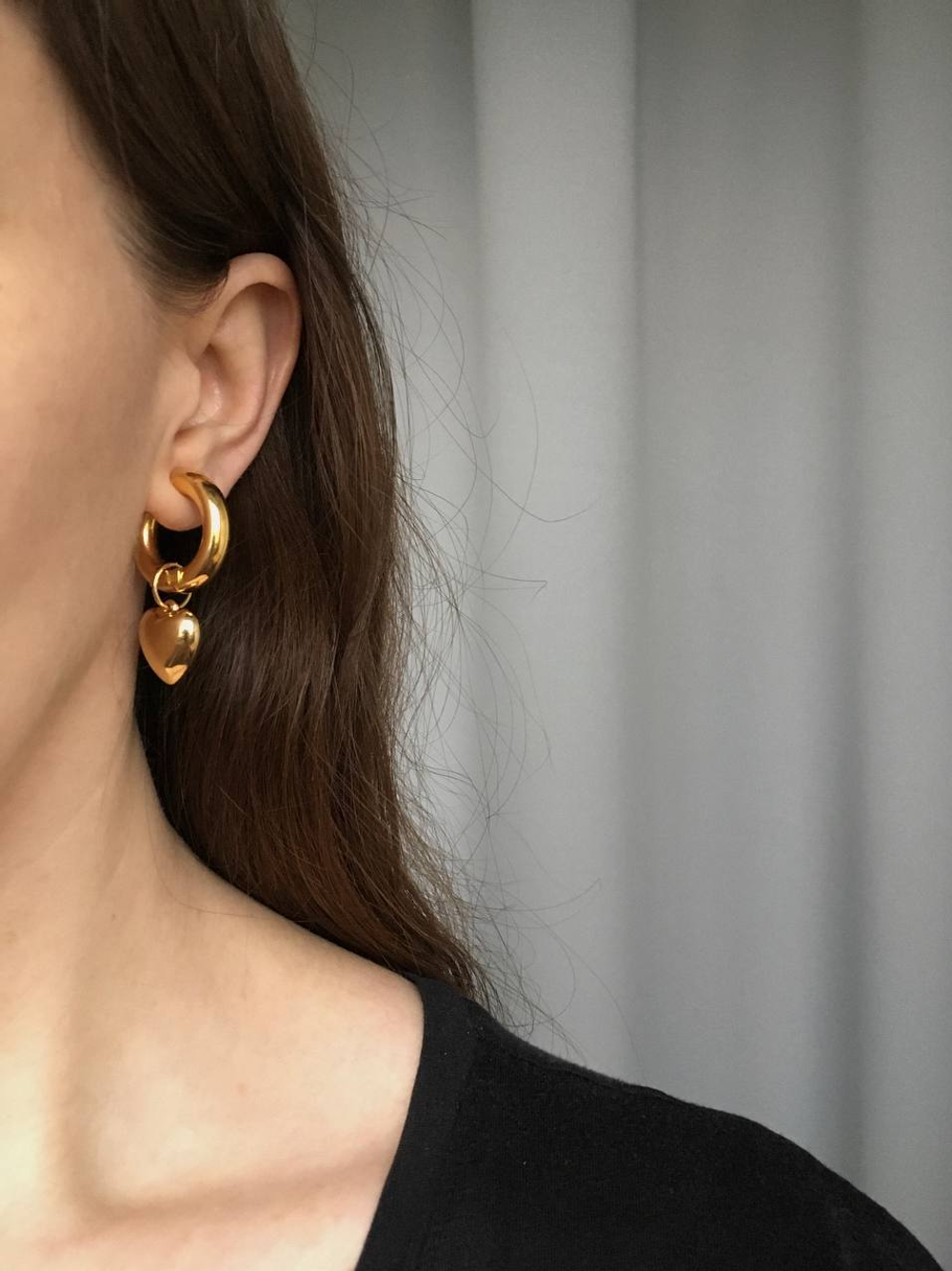 Клипсы кольца с подвесками Moschino