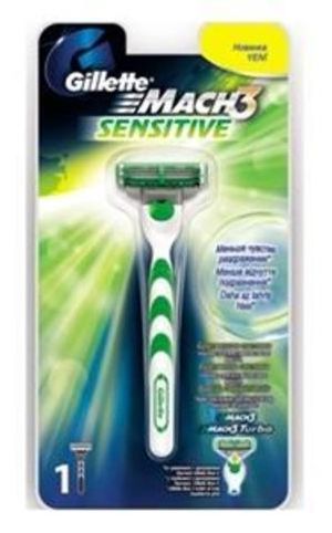 Gillette Mach3 Sensitive Бритвенный станок без подставки