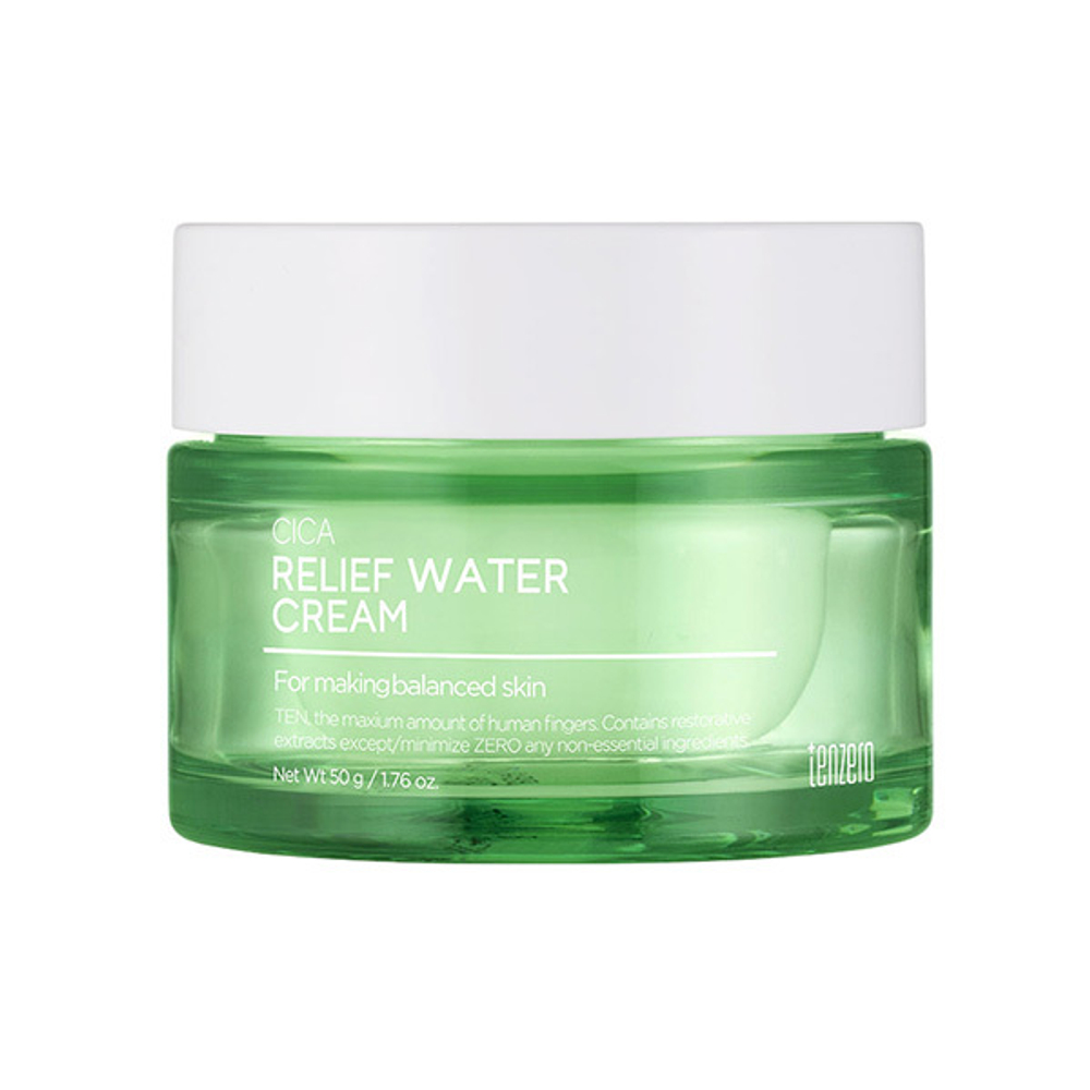 Успокаивающий крем с Центеллой Азиатской Tenzero Cica Relief Water Cream 50гр