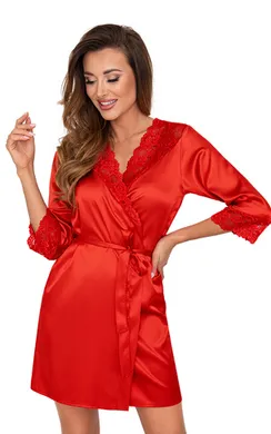Colette dressing gown Red