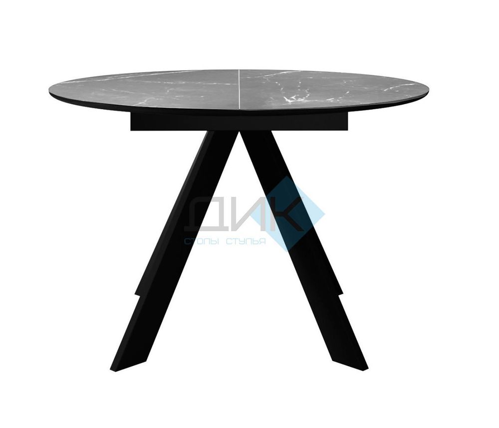 Стол DikLine SKC100 d1000 подстолье чёрное/опоры чёрные