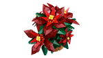 Конструктор Лего айконс Пуансеттия 10370 | LEGO Icons Poinsettia 10370 декоративная ботаническая модель 608 деталей 18+