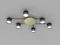 CL-BRIGHT-R001-GX53*6 BK (1) Люстра NW #