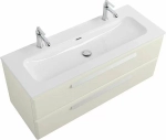 Тумба с раковиной Cezares ECO-CER-N 120 ECO-CER-N-1200-2C-SO-AS-P альпака брашированная