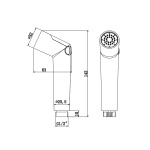 Лейка для биде+шланг LM8046C