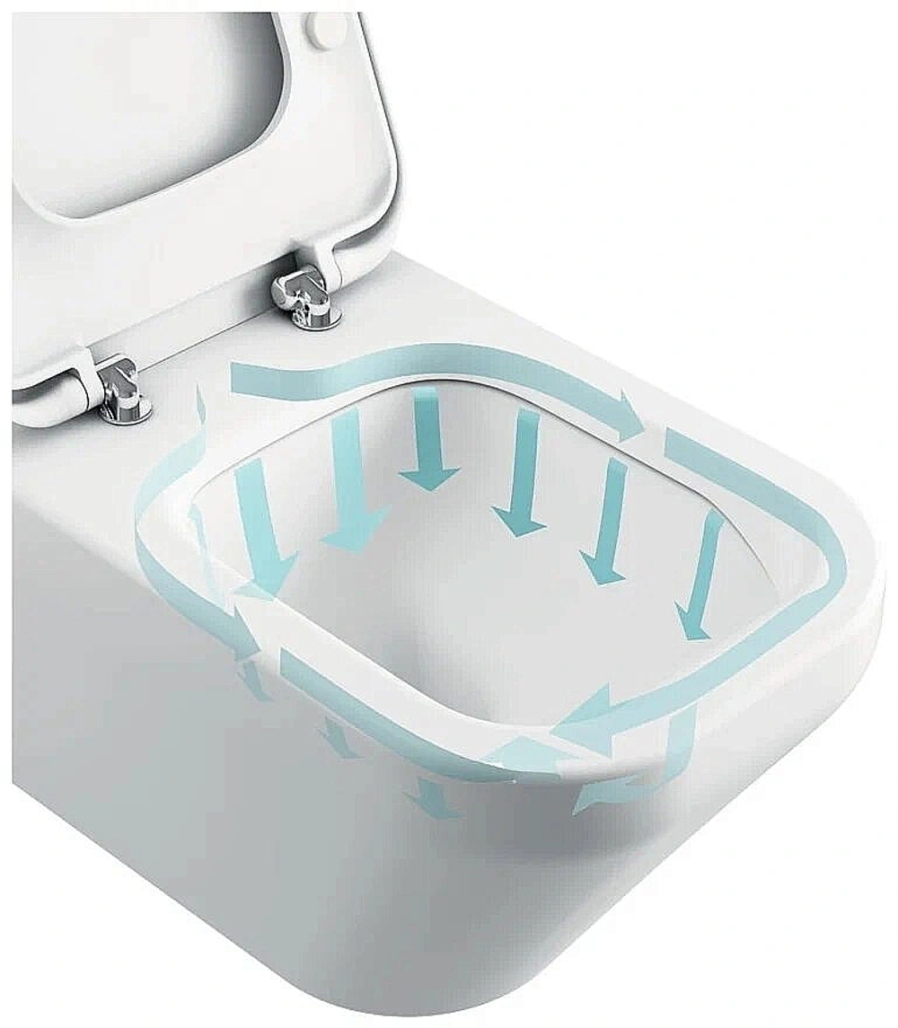 Унитаз подвесной Ideal Standard Tesi ST007901 безободковый, с крышкой микролифт, белый