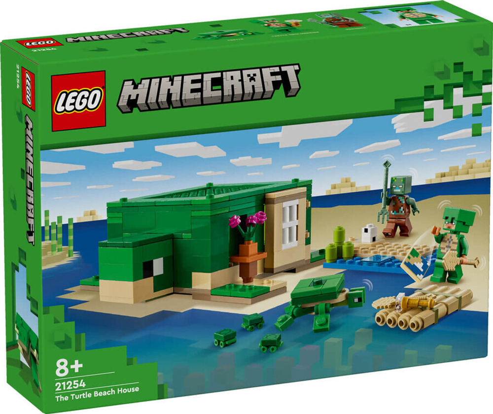 Конструктор LEGO Minecraft 21254 Домик на Черепашьем пляже