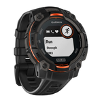 Спортивные часы Garmin Instinct 3, 45 мм, Solar, чёрный силиконовый ремешок Чёрный безель, дисплей Solar со стеклом Power Glass. Ремешок с классической застёжкой — на запястье обхватом 137–204 мм