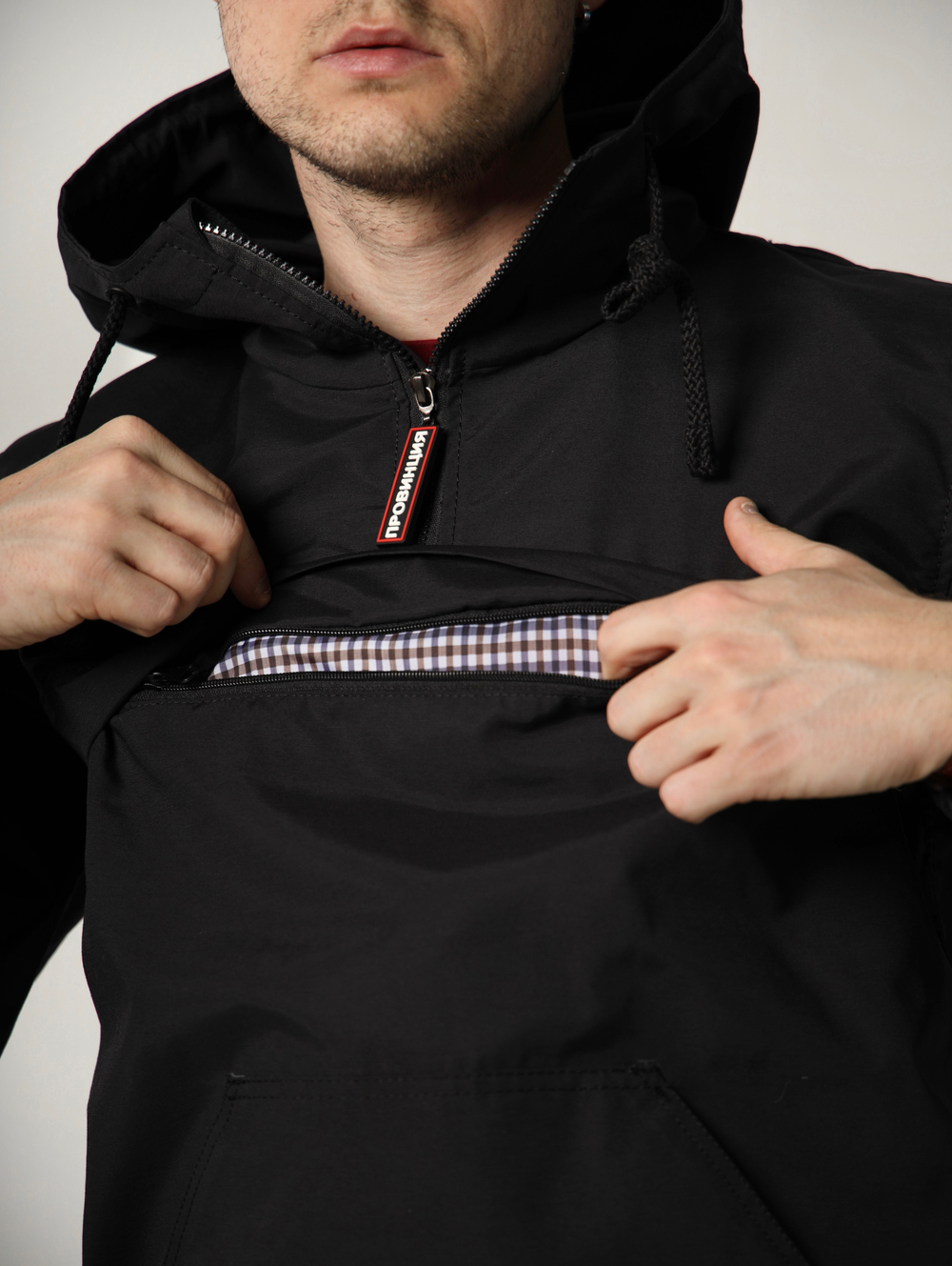 Анорак легкий ПРОВИНЦИЯ черный