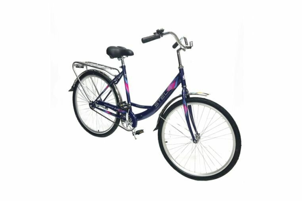 Велосипед 26" Stels Navigator-245C, Фиолетовый (корзинка)