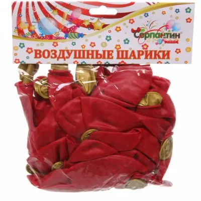 Воздушные шары «Фантазия» 25шт 12»/30см красный