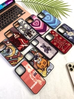 Чехол TPU + алюминий caseti. Мишка Vogue
