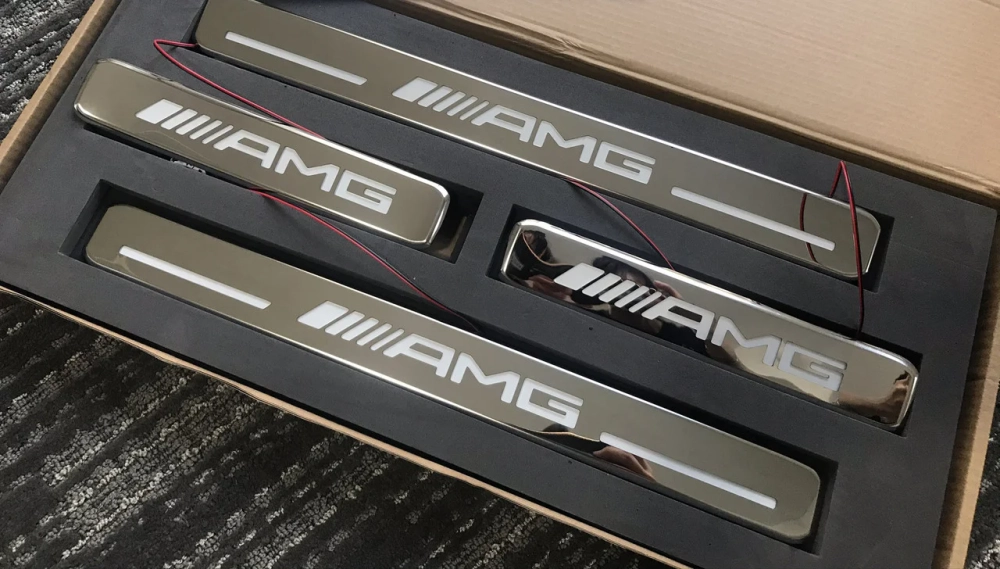 Пороги с подсветкой AMG для Mercedes Benz G-class W464 W463A G500 G450 G550 G63 2018+ Мерседес бенз Гелик гелентваген