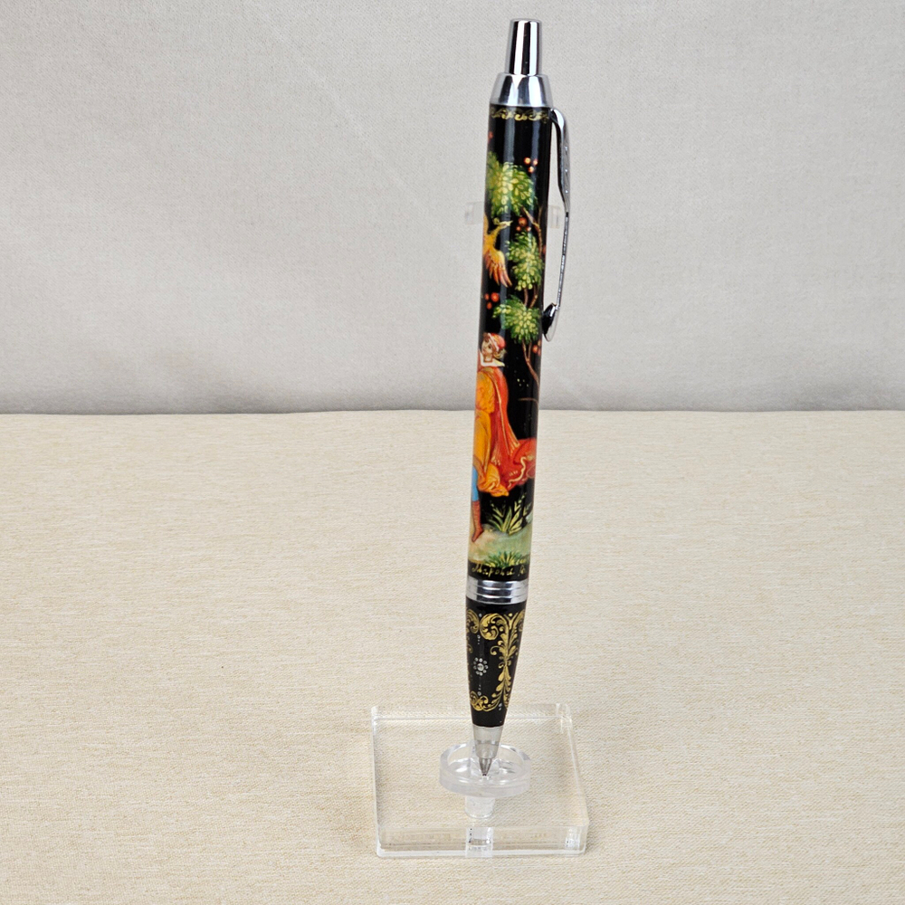 Ручка коллекционная с ручной росписью Палех "Иван-царевич и Жар-птица"