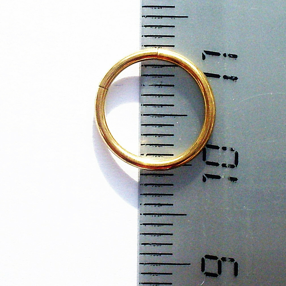 Кольцо сегментное 10 мм, толщина 1,2 мм для пирсинга . Сталь 316. 1 шт
